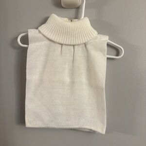 Vintage Glentex Cream Knit Turtleneck Dickey